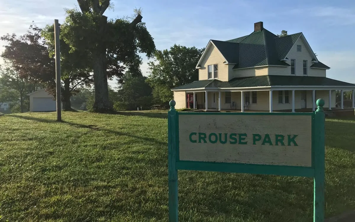 The Crouse House beside Crouse Park